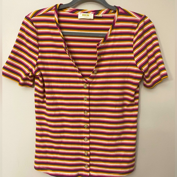 Maeve by Anthropologie Striped Top - Picture 1 of 6